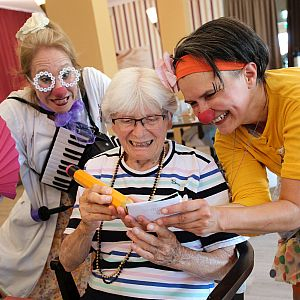 KlinikClowns bei Senioren in Friedberg