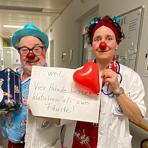 KlinikClowns bei der Langen Nacht der Demokratie in Freising