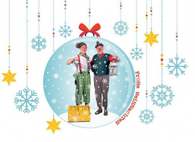 Postkarte Schneekugel