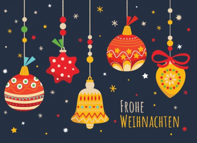 Postkarte Weihnachts-Schmuck