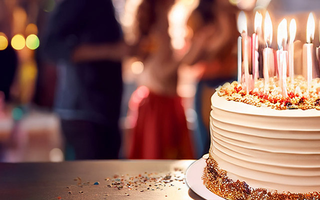 Feiern Sie Ihren Geburtstag und schenken Sie ein Lachen